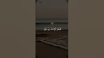 فَلْيَنظُرِ ٱلْإِنسَـٰنُ مِمَّ خُلِقَ _ سورة الطارق _ بصوت ماهر المعيقلي تلاوة خاشعة جميلة #quran