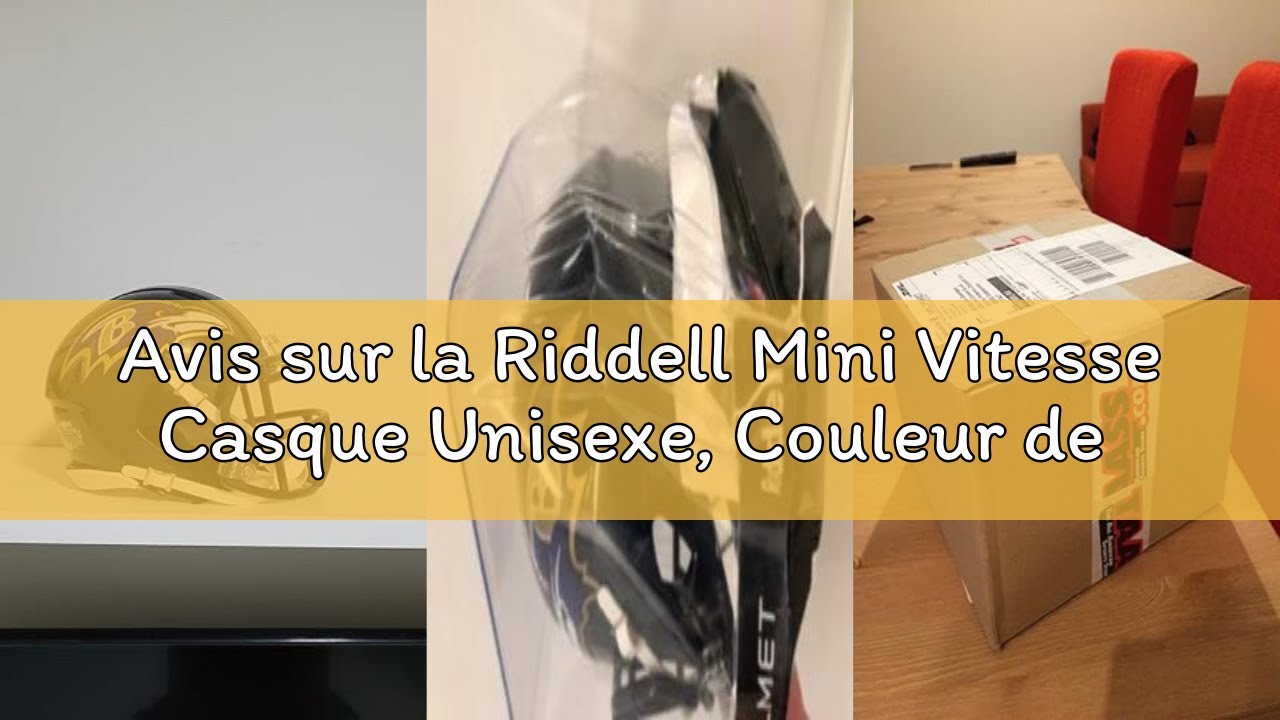 Vi Riddell Avis sur la Riddell Mini Vitesse Casque Unisexe, Couleur de l'équipe ...