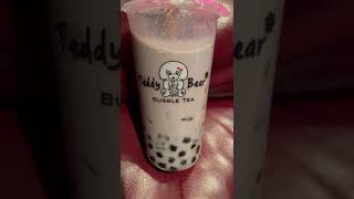 ✨TARO MILK TEA🥛WITH EXTRA BOBA&ALOVERA JELLY #bubbletea #shorts #viral #trending #asmr #satisfying