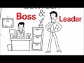Lean management  boss vs leader
