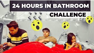LIVING IN BATHROOM FOR 24 HOURS | Rimorav Vlogs
