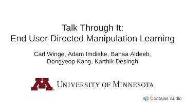 Talk Through It: End User Directed Manipulation Learning