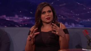 Mindy Kaling about her kiss with Lee Pace (Conan Show)