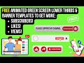 FREE Animated Green Screen YouTube Subscribe Buttons &amp; Lower Thirds - No Copyright - With Sounds