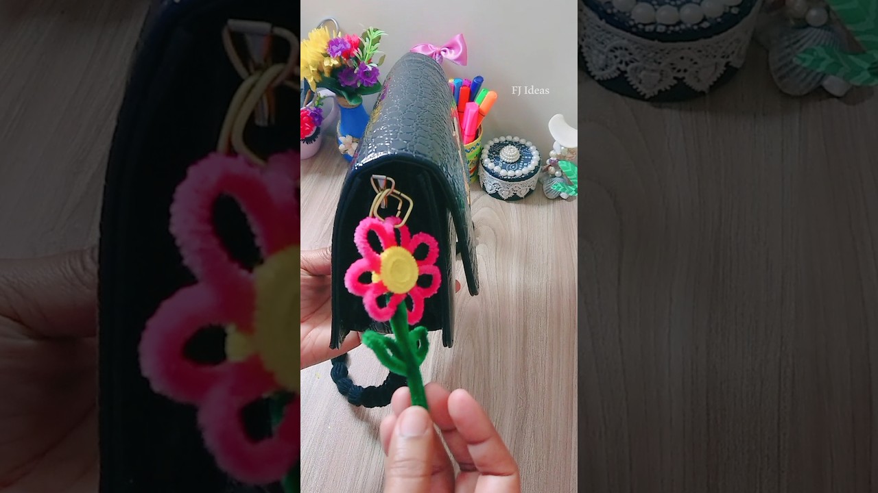 DIY Pipe Cleaner Flower in just 15 Rs 👻😍 
