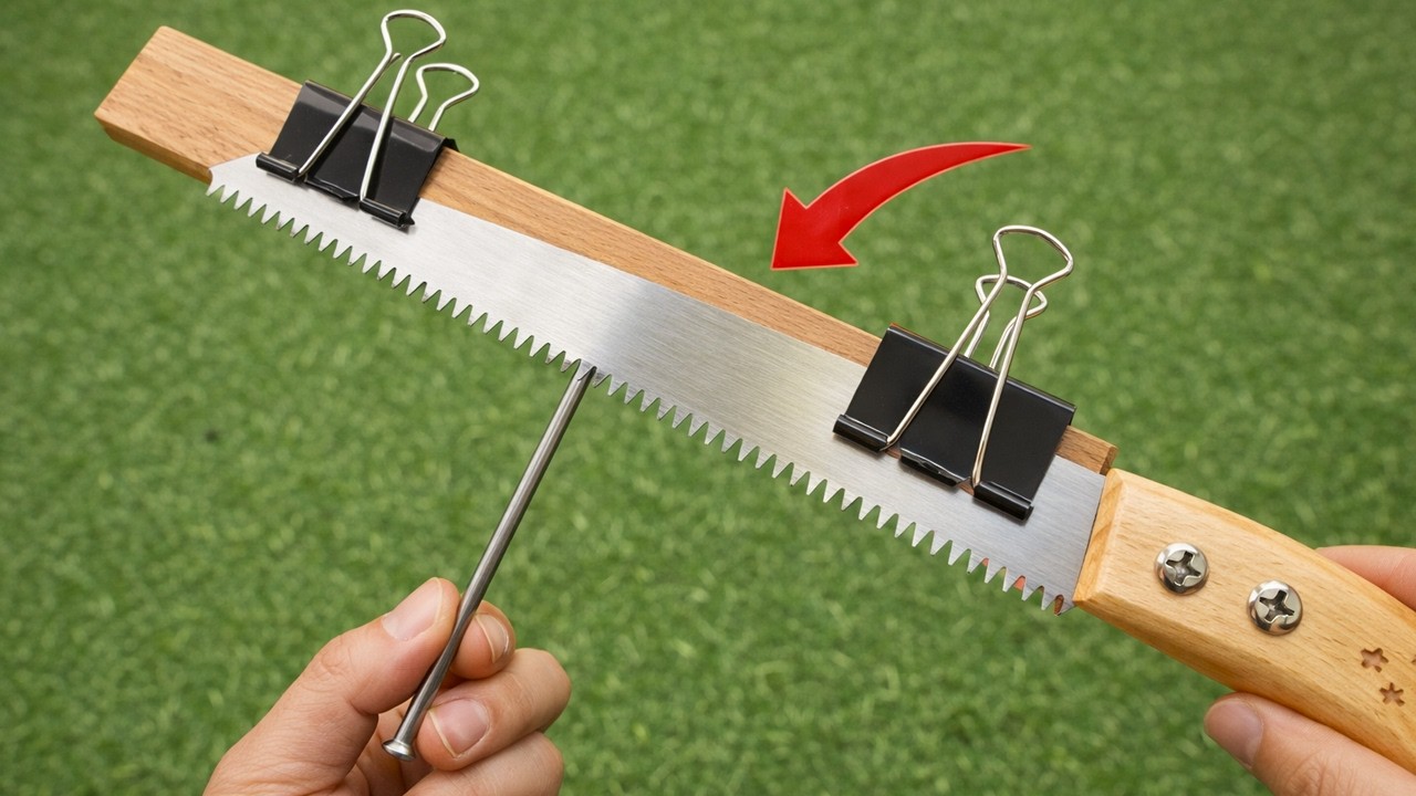 Top 4 Amazing Ideas in This Video! How to Sharpen a Saw to Razor ...