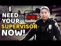 When Cops Get Embarrassed By Their Supervisor | ID Refusal