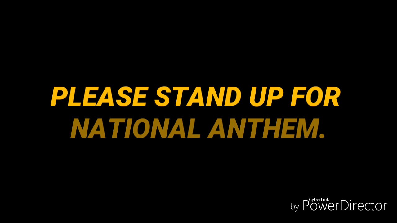 Stand Up For National Anthem HD YouTube