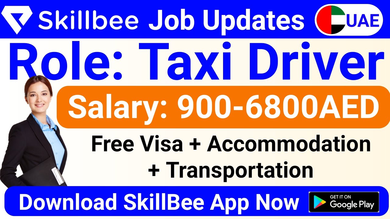 JOB IN UAE/ Role: Taxi Driver/Company: Al Raha Taxi/Salary: AED 900 ...