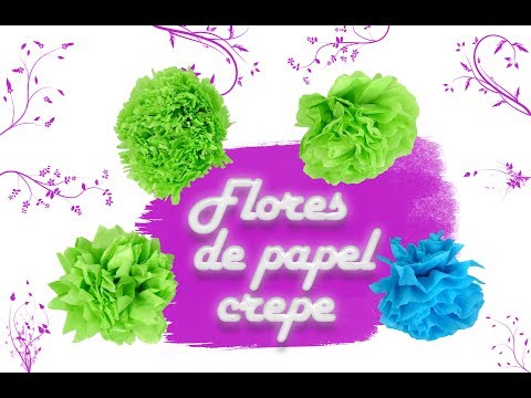 Cómo hacer flores con papel crepé | Manualidades On