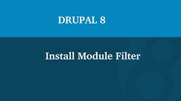 Drupal 8 Module Filter