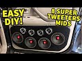 Easy Custom Door Panels! *No Fiberglassing Needed* | DS18 Super Tweeters/Mids | Project Sequoia 2.0