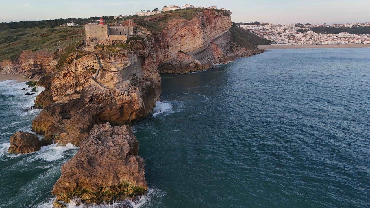 Nazaré, Portugal | From Sunrise to Sunset – A Beach Story by Drone (4K)
