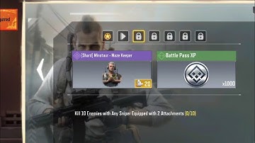 Kill 10 enemies with any sniper Equipped with 2 attachment