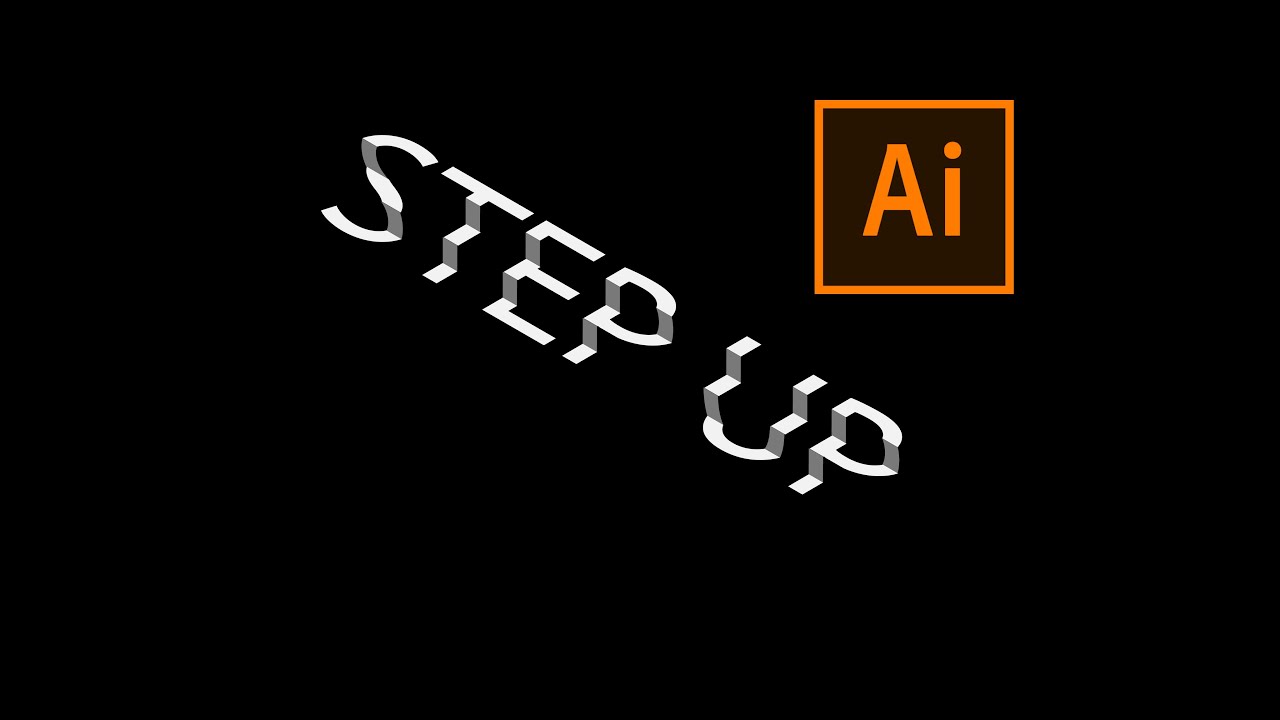 Stepped Letters Design | Illustrator Text Effect Tutorial - YouTube