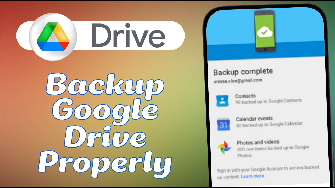 How to Backup Google Drive Correctly - YouTube