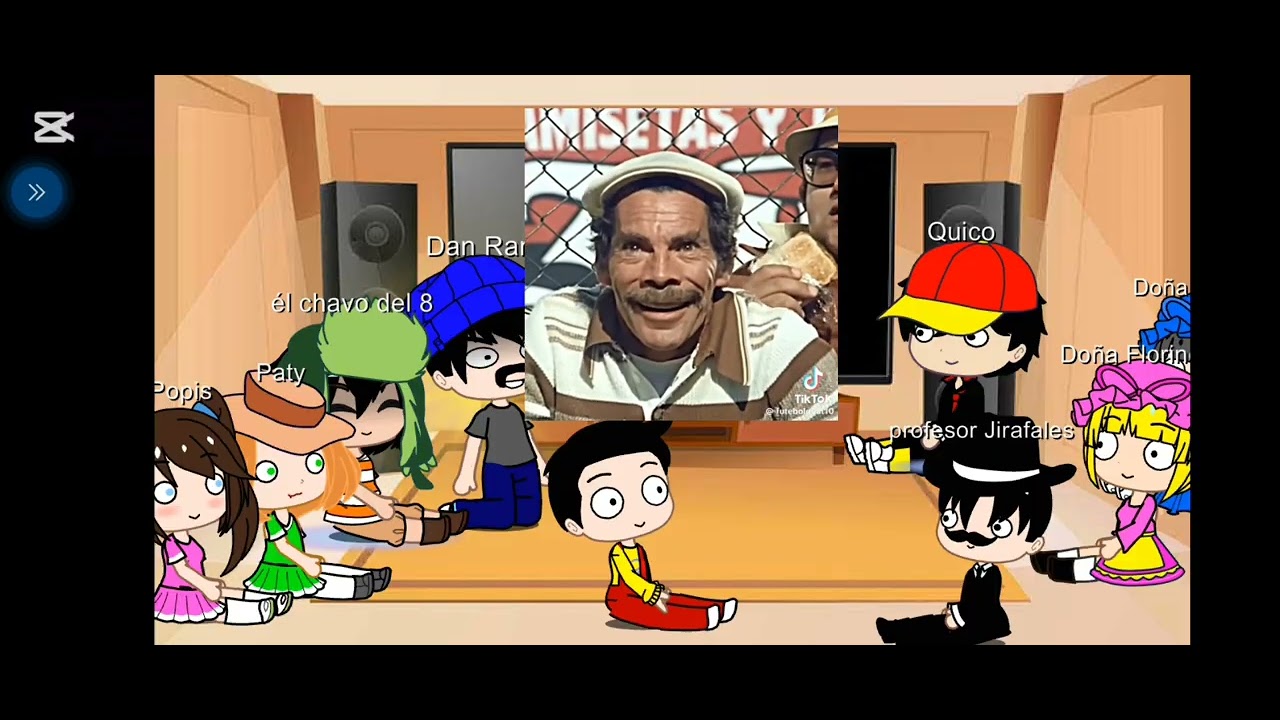 los personajes del chavo del 8 reaccionan a...