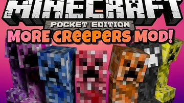 More Creepers Mod - Minecraft Pocket Edition - Mod Showcase [0.10.4]