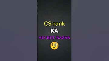 CS-rank ka secret bazar 🧐 | #freefire #shortfeed #shorts