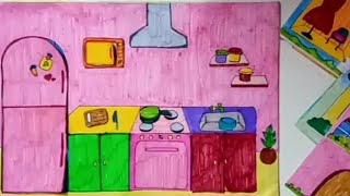 Diy how to make paper quiet book ( paper quiet book making kitchen)