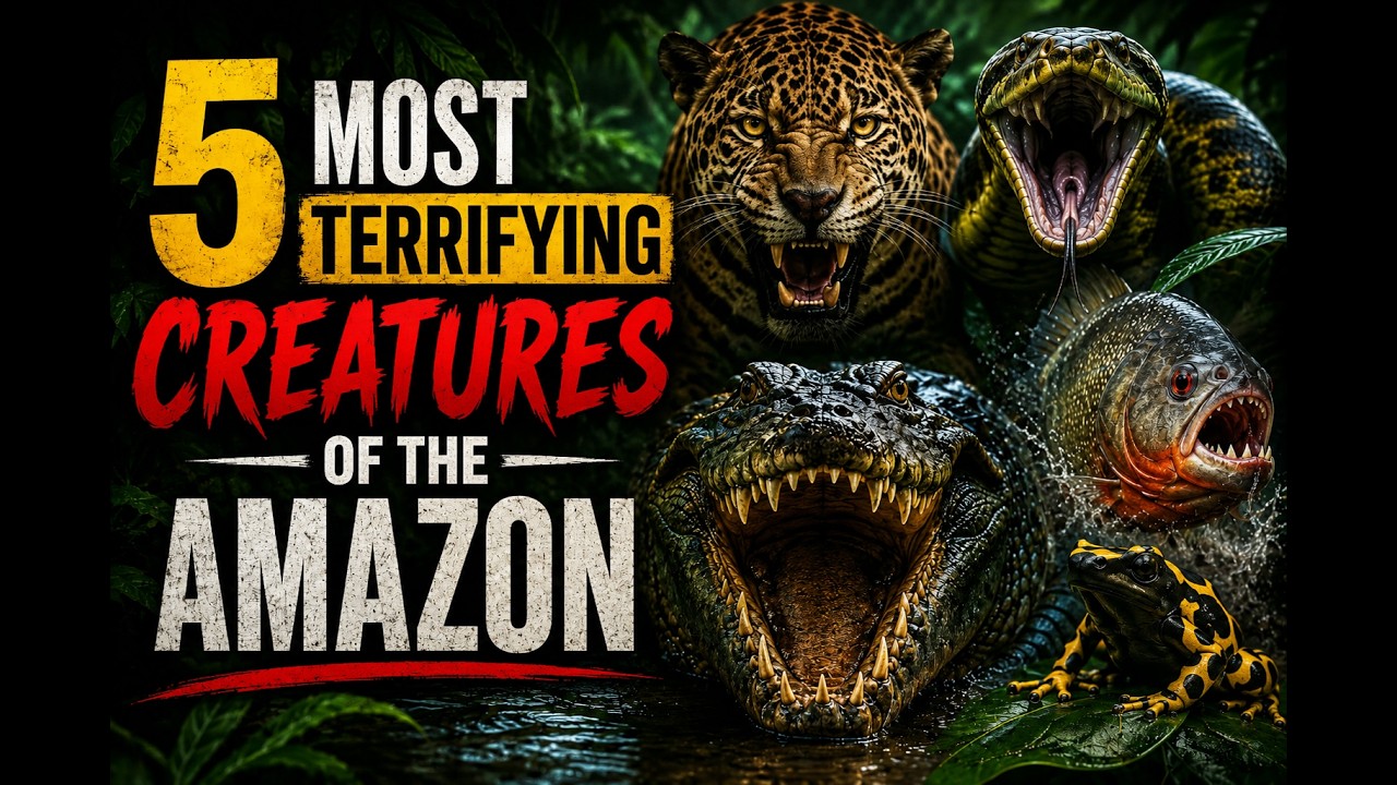 5 most terrifyng cratures of the amazon