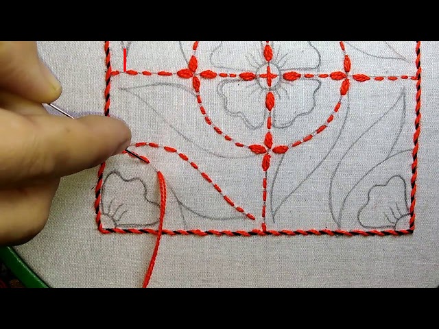 Nakshi kantha design stitch-47, how to stitch nakshi kantha,নকশী কাঁথা সেলাই, नक्षी कंध सिलाई