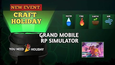 GRAND RP NEW EVENT🔥 || HOW TO CRAFT HOLIDAY BIRTHDAY EVENT 🎉 || GRAND MOBILE RP LIFE SIMULATOR