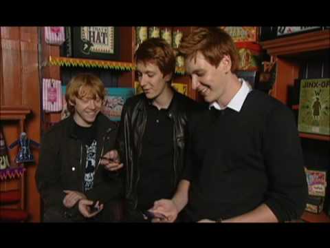 Rupert Grint, James Phelps, and Oliver Phelps Try ...