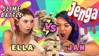 We SLIME BATTLE With JENGA!