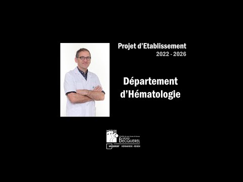 Hématologie - Projet Médico-Scientifique 2022 - 2026