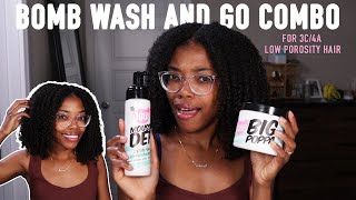 Wash and Go Combo for Low Porosity Hair | The Doux Big Poppa + Mousse Def