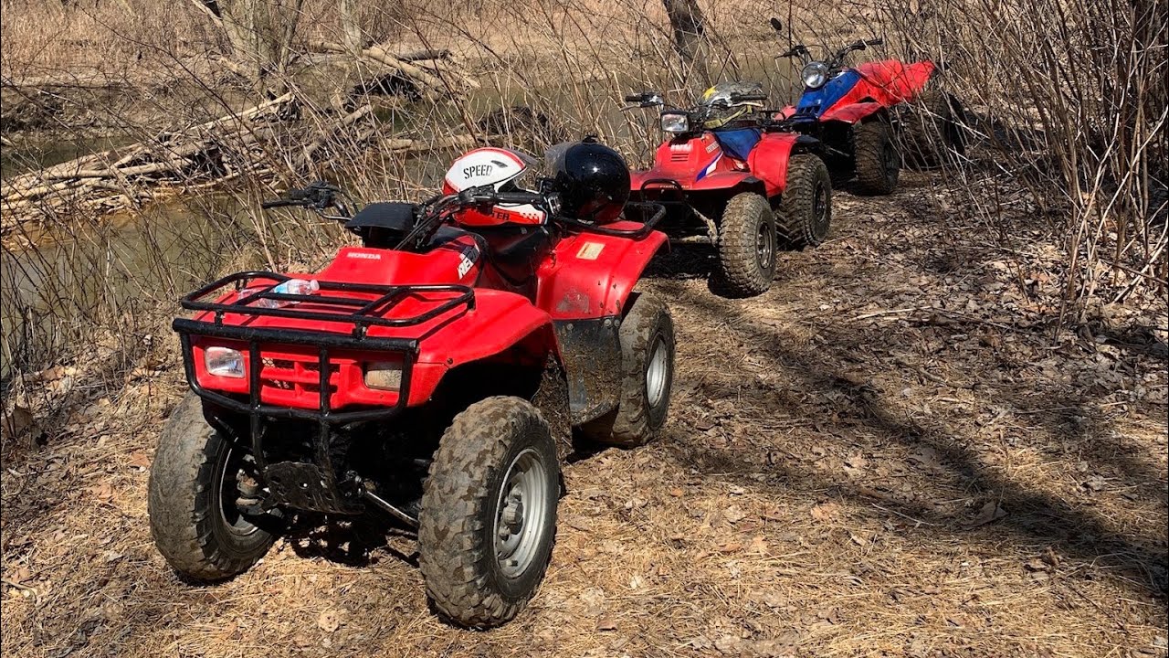 Honda Recon 250, TRX 125, TRX 200SX Wheelies and Test Ride