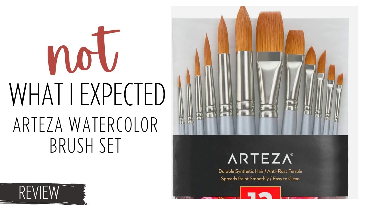 Arteza Watercolor Brushes - Set of 12