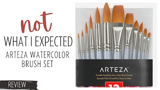 These Brushes Were Not What I Expected | Arteza Watercolor Brush Review