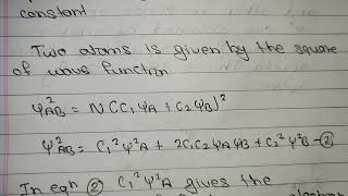 State LCAO principle of molecular orbital theory