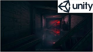 Unity3d underground corridor game scene walkthrough [Unity 2017]