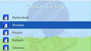 Cricket Calling IPL app on BlackBerry by Divum screenshot 3
