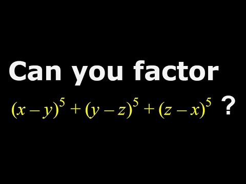 Factoring a quintic