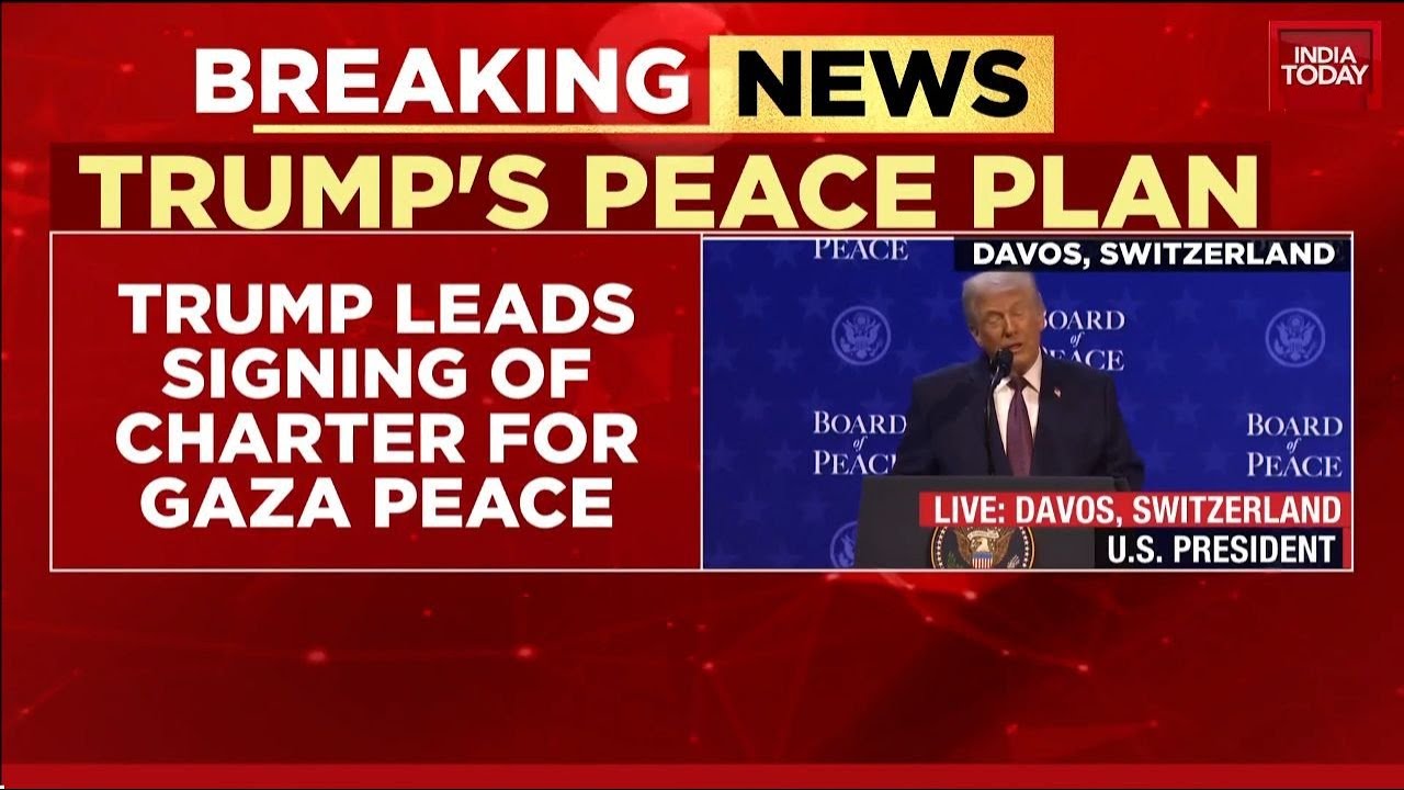 Donald Trump Unveils 'Board Of Peace' At Davos, Claims Destruction Of Iran's Nuclear Capacity