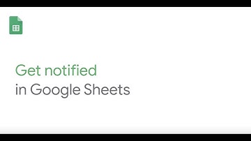 Get notified in Google Sheets