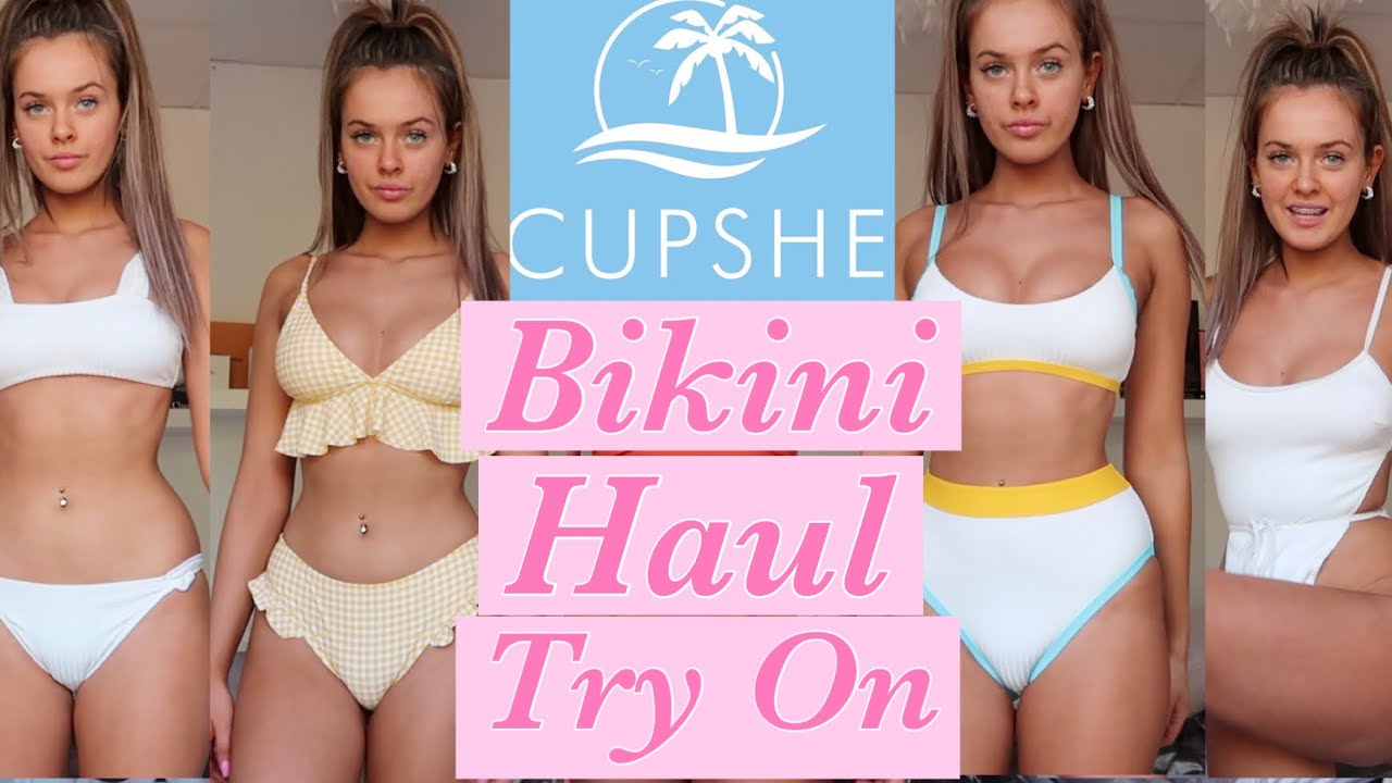 Bikini Try On Haul 2020 Cupshe Blue 👀💜ad Youtube