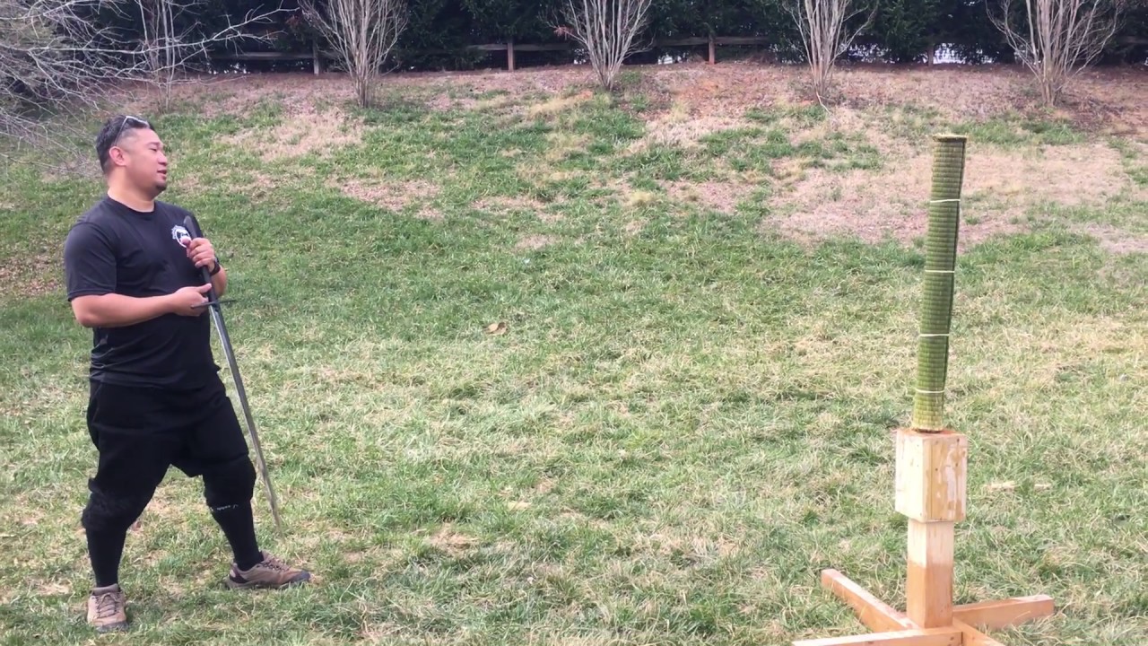 Cutting with Traditional Filipino Weapons Bastard Sword YouTube