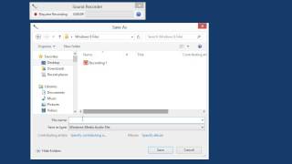 Windows 8.0 Professional - Record Audio Using the Sound Recorder