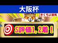 【大阪杯2026】直近12頭中10頭が馬券内！「文句なしのS評価」を獲得した究極の1頭！