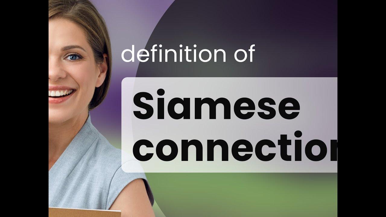 Siamese connection • definition of SIAMESE CONNECTION YouTube