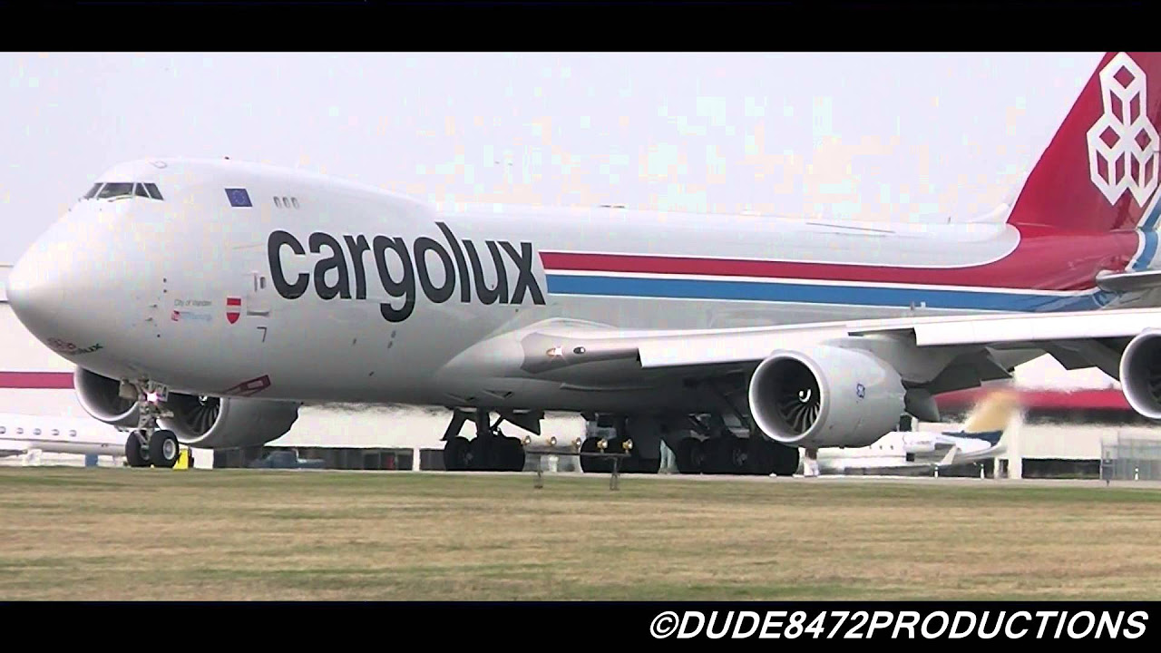 Cargolux 747 8F LX VCA Takeoff from Calgary 