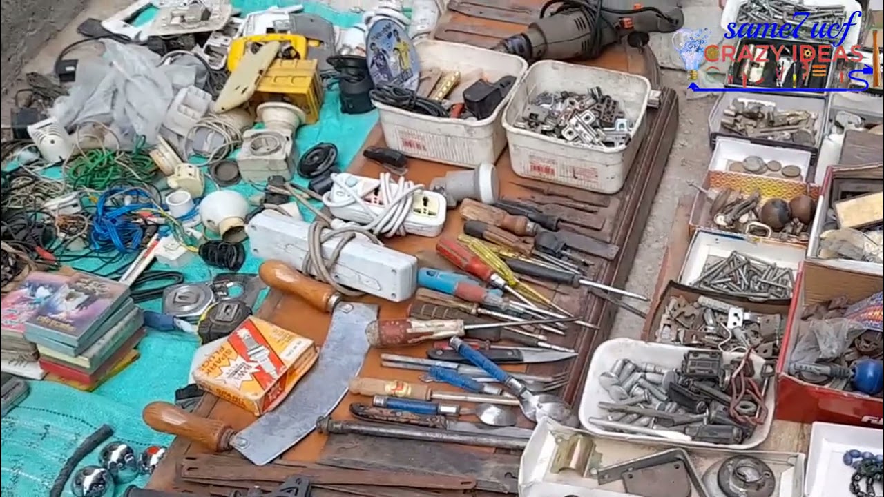 جولة ممتعة بسوق الجمعة سوق امبابة بالقاهرة  سوق الخردة سوق المستعمل والخردة الجزء الاول