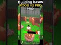 Noob vs pro bases #99nightintheforest #99nights #roblox #shorts #fyy
