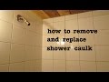 How to ● remove old shower silicone caulk and apply new ● and look pro