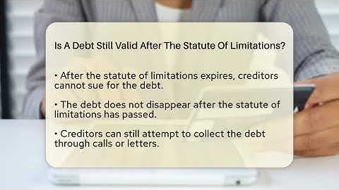 Is A Debt Still Valid After The Statute Of Limitations? - CreditGuide360.com